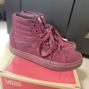 Vans High Top-Maroon